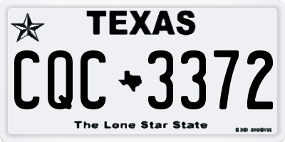 TX license plate CQC3372