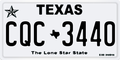TX license plate CQC3440