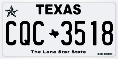 TX license plate CQC3518