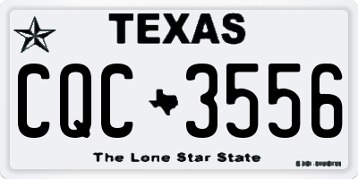 TX license plate CQC3556