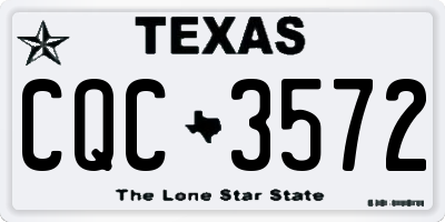 TX license plate CQC3572