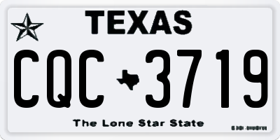 TX license plate CQC3719