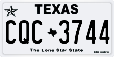 TX license plate CQC3744