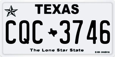 TX license plate CQC3746