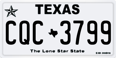 TX license plate CQC3799