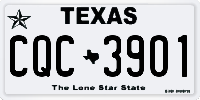 TX license plate CQC3901