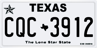 TX license plate CQC3912