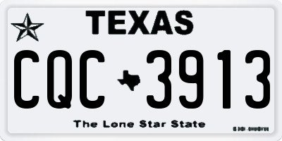 TX license plate CQC3913