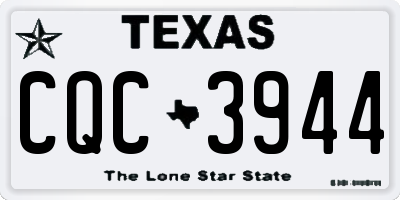 TX license plate CQC3944