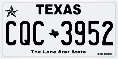 TX license plate CQC3952