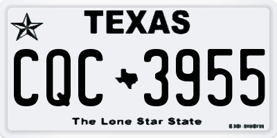 TX license plate CQC3955