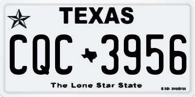 TX license plate CQC3956
