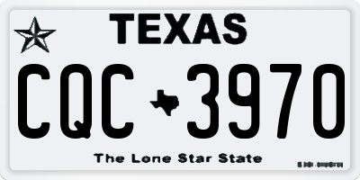 TX license plate CQC3970