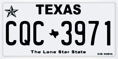 TX license plate CQC3971