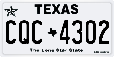 TX license plate CQC4302