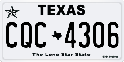 TX license plate CQC4306