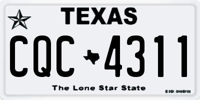 TX license plate CQC4311