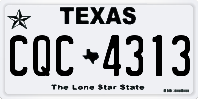 TX license plate CQC4313
