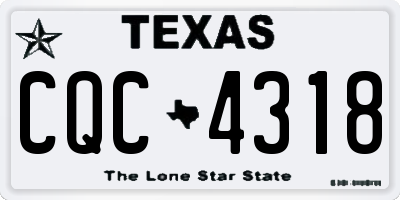 TX license plate CQC4318