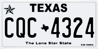 TX license plate CQC4324