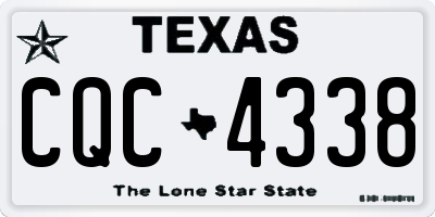 TX license plate CQC4338