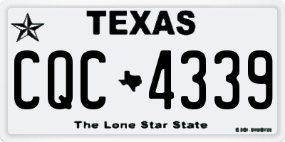 TX license plate CQC4339