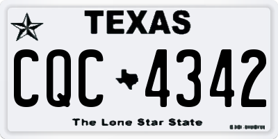 TX license plate CQC4342