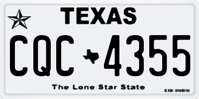 TX license plate CQC4355