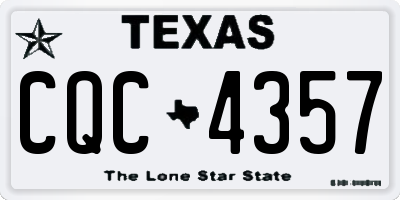 TX license plate CQC4357