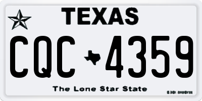 TX license plate CQC4359