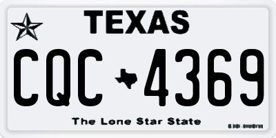 TX license plate CQC4369