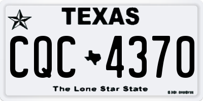 TX license plate CQC4370