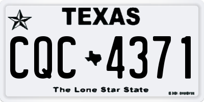 TX license plate CQC4371