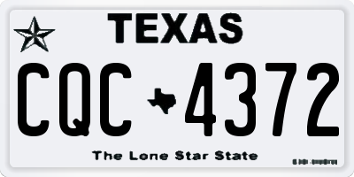 TX license plate CQC4372