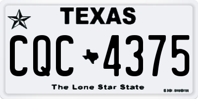 TX license plate CQC4375