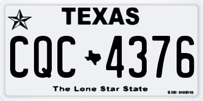 TX license plate CQC4376
