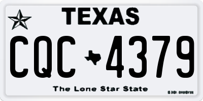 TX license plate CQC4379