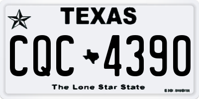 TX license plate CQC4390