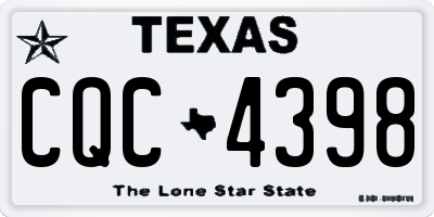 TX license plate CQC4398