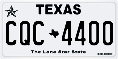 TX license plate CQC4400