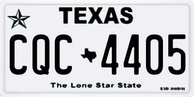 TX license plate CQC4405
