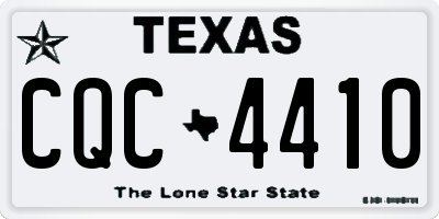 TX license plate CQC4410
