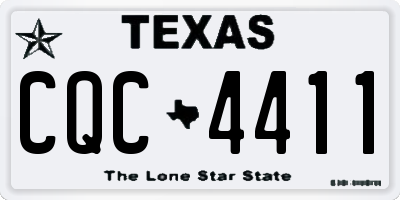 TX license plate CQC4411