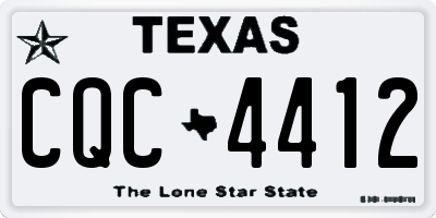 TX license plate CQC4412