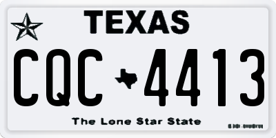 TX license plate CQC4413