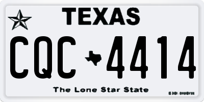 TX license plate CQC4414