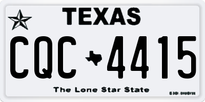 TX license plate CQC4415
