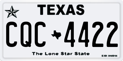 TX license plate CQC4422