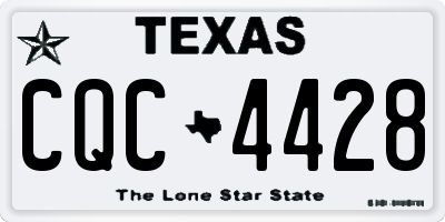 TX license plate CQC4428