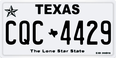 TX license plate CQC4429